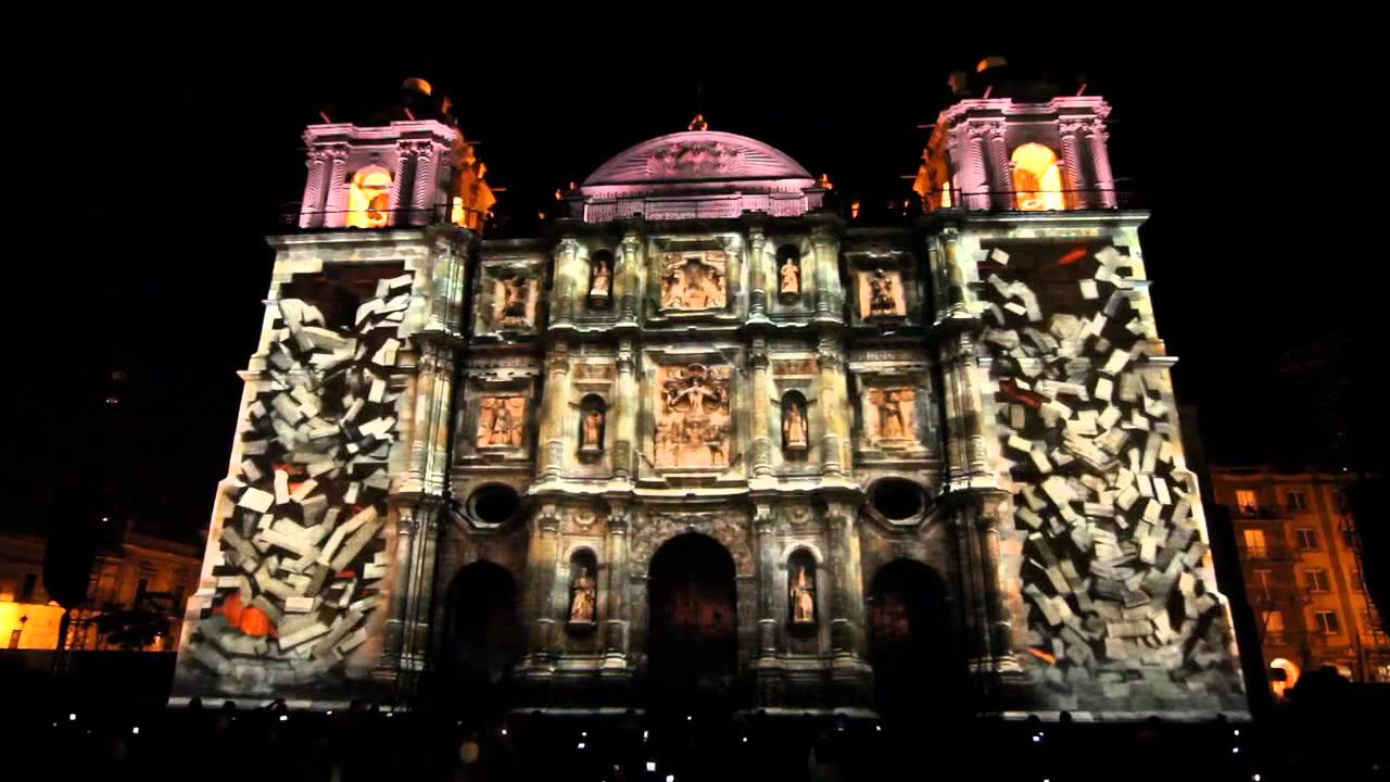 Video mapping Catedral Oaxaca